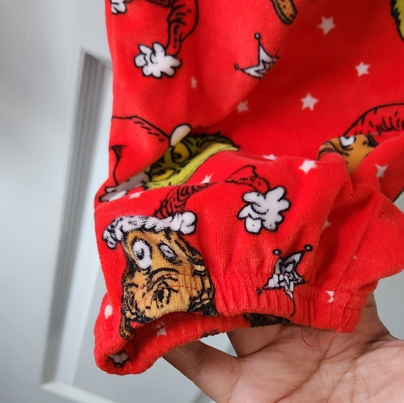 Dr. Seuss Grinch Christmas pajama capri pants women's size Large - Picture 4 of 6